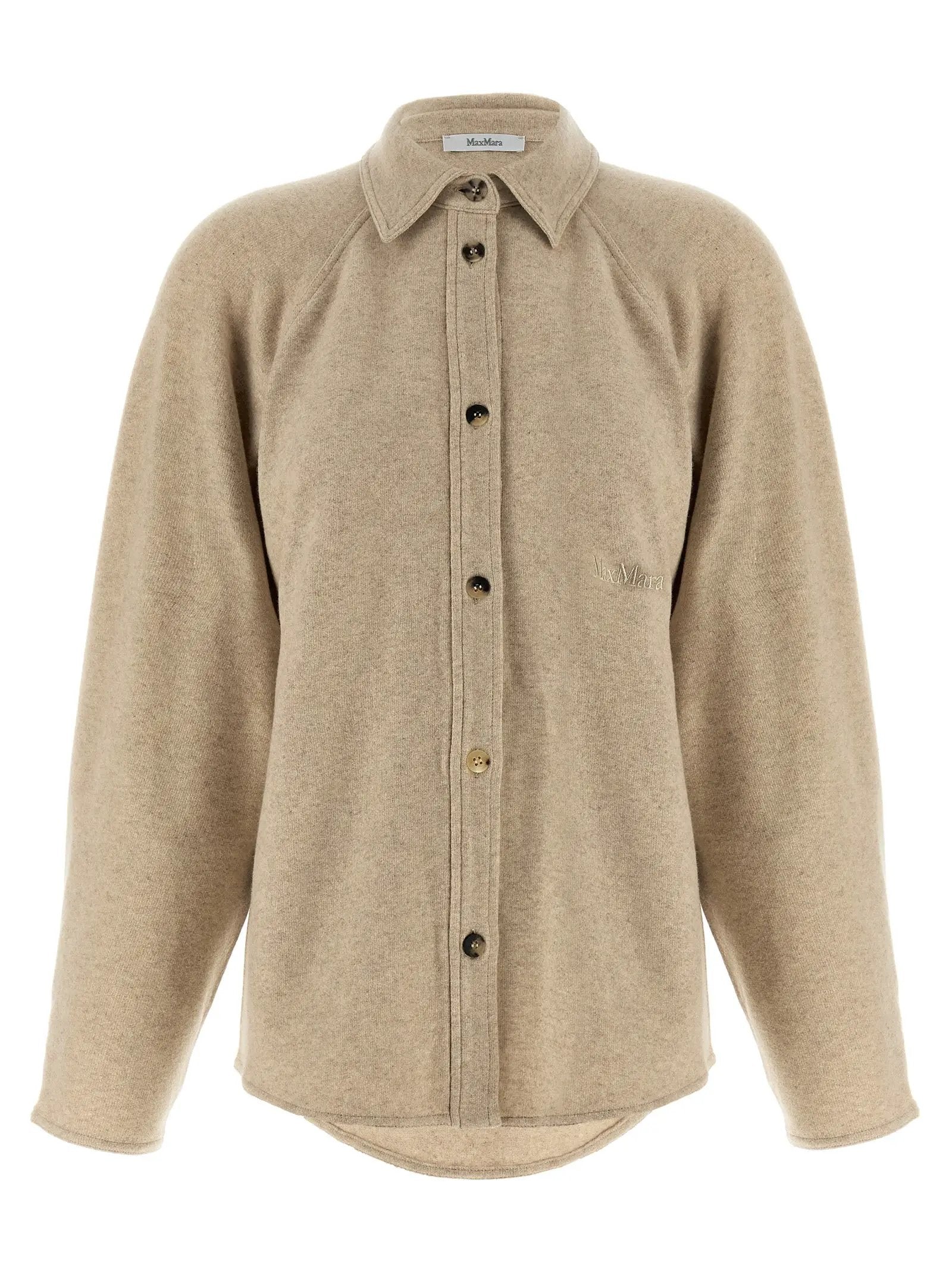 Max Mara Beige Cashmere Blouse