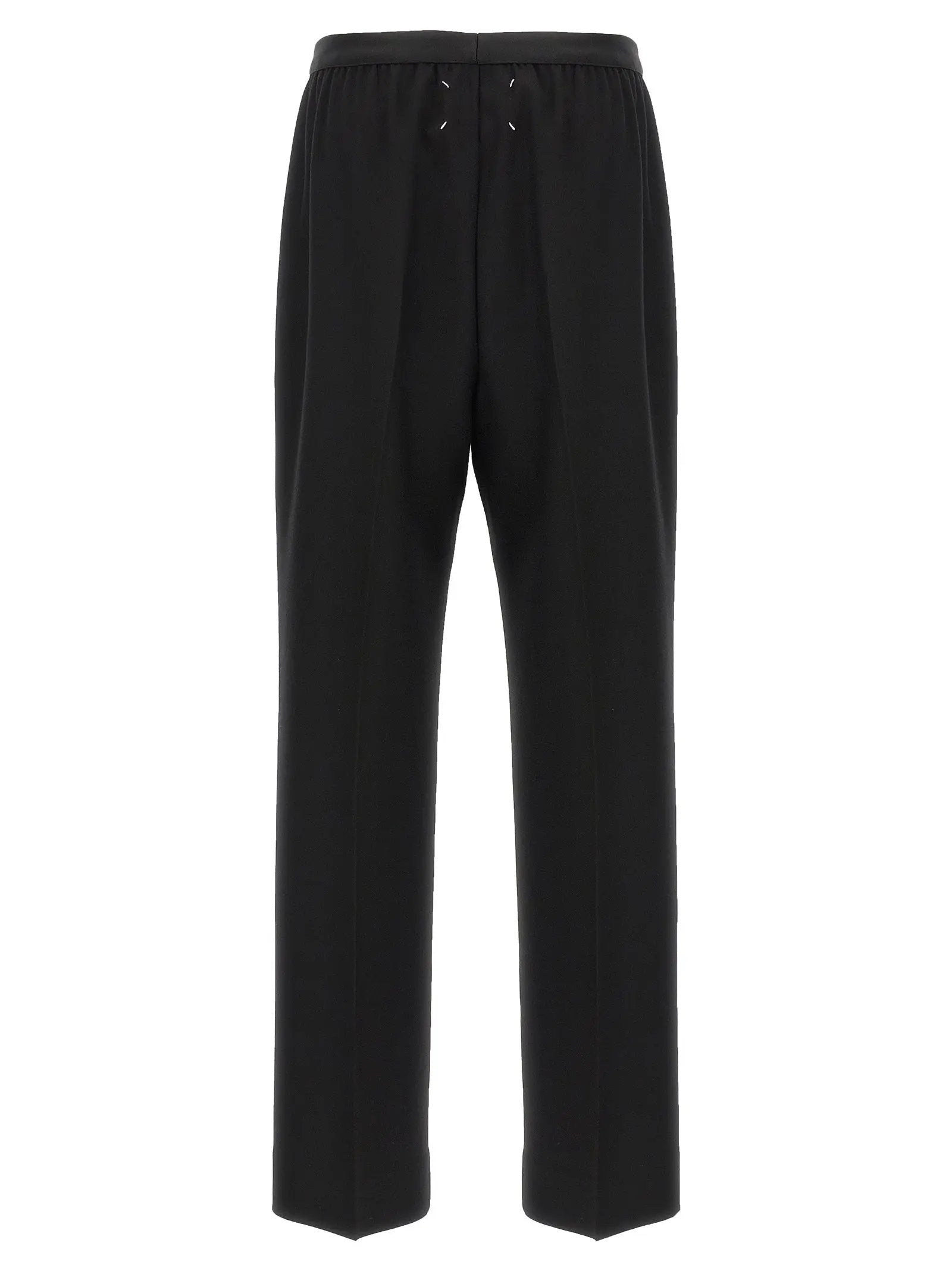 Maison Margiela Black Virgin Wool Casual Pants