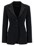Max Mara Black Viscose Blazer