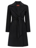 Max Mara Black Virgin Wool Coat