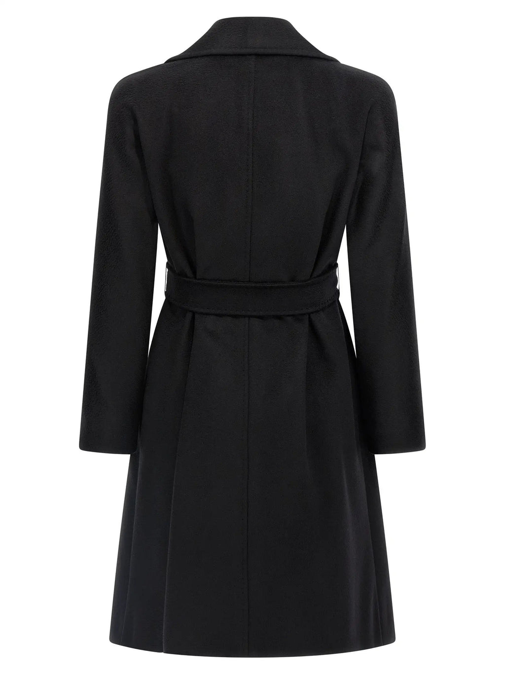 Max Mara Black Virgin Wool Coat