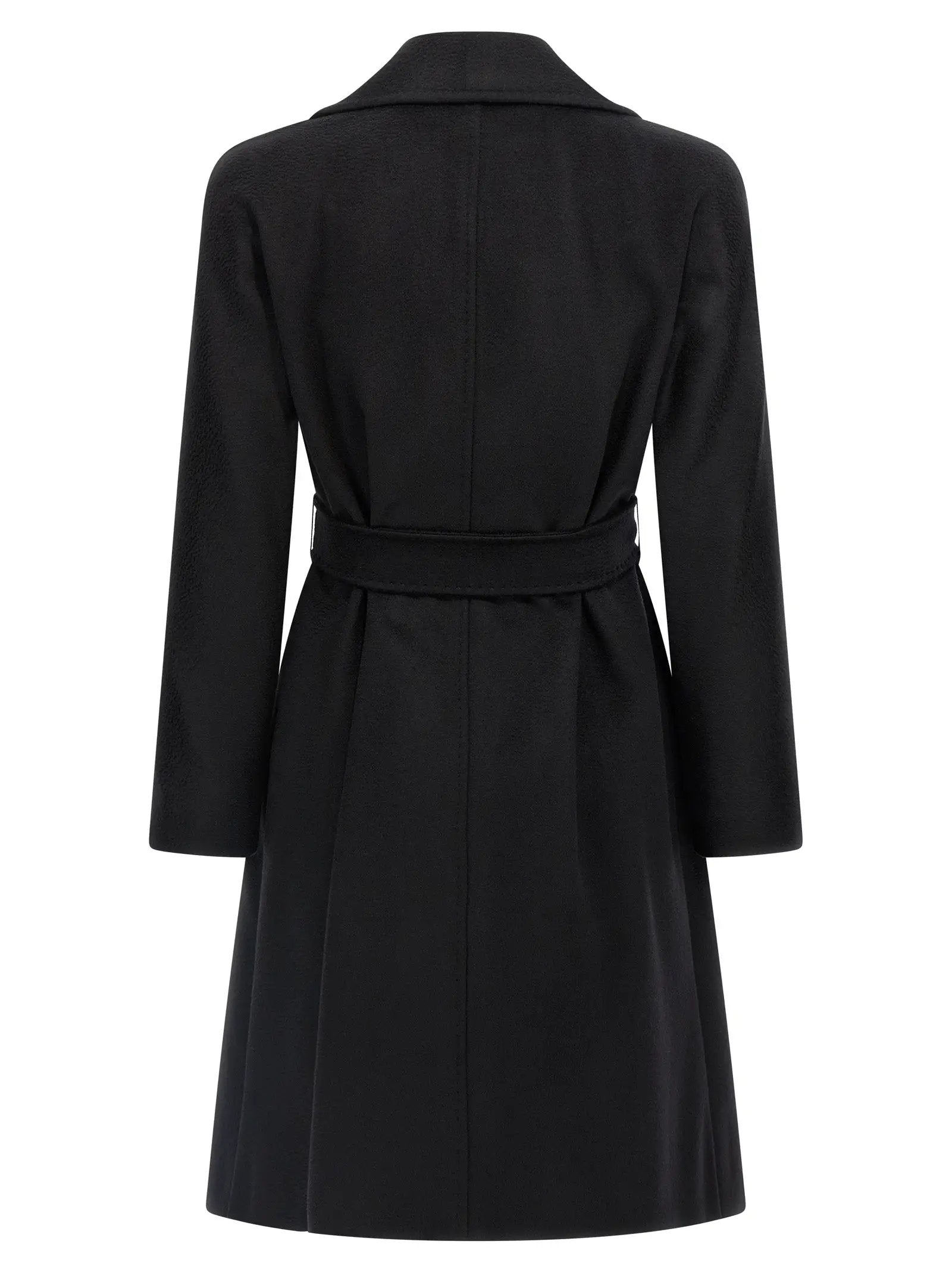 Max Mara Black Virgin Wool Coat