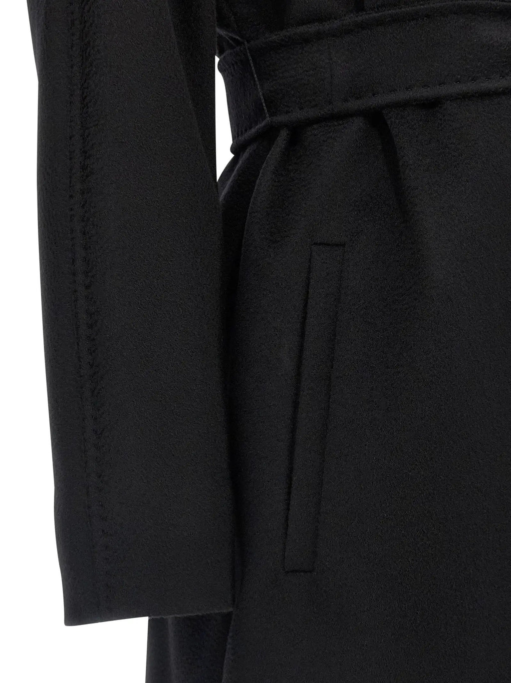Max Mara Black Virgin Wool Coat