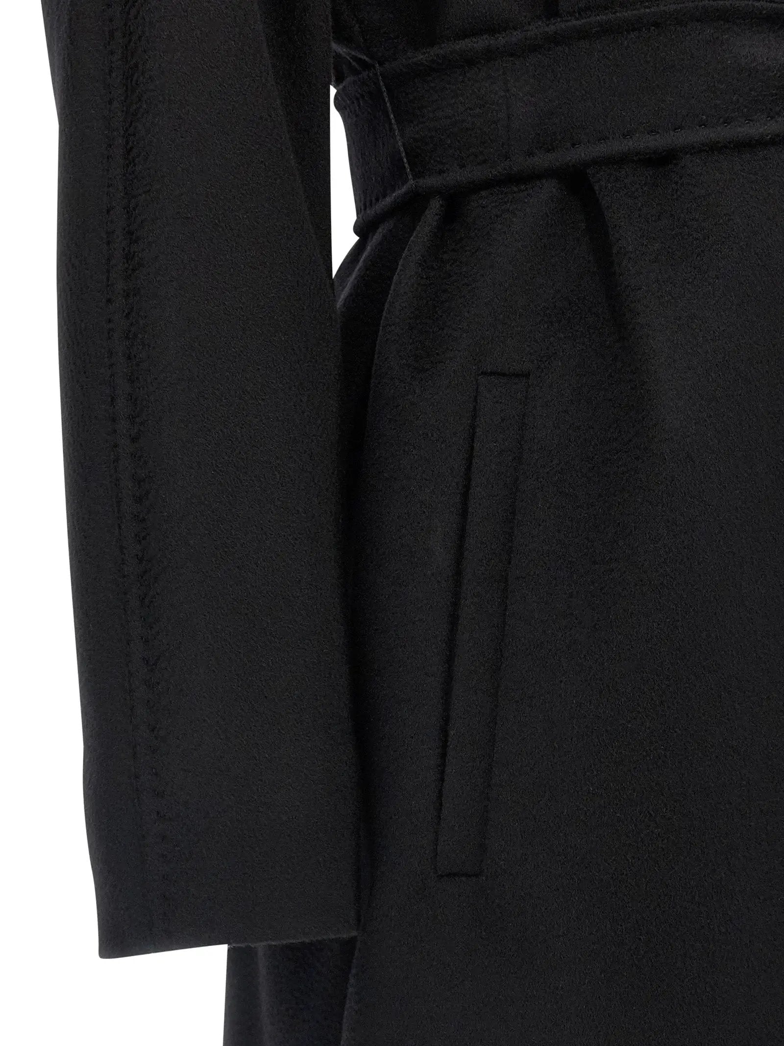 Max Mara Black Virgin Wool Coat