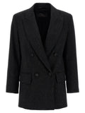 Max Mara Black Virgin Wool Blazer