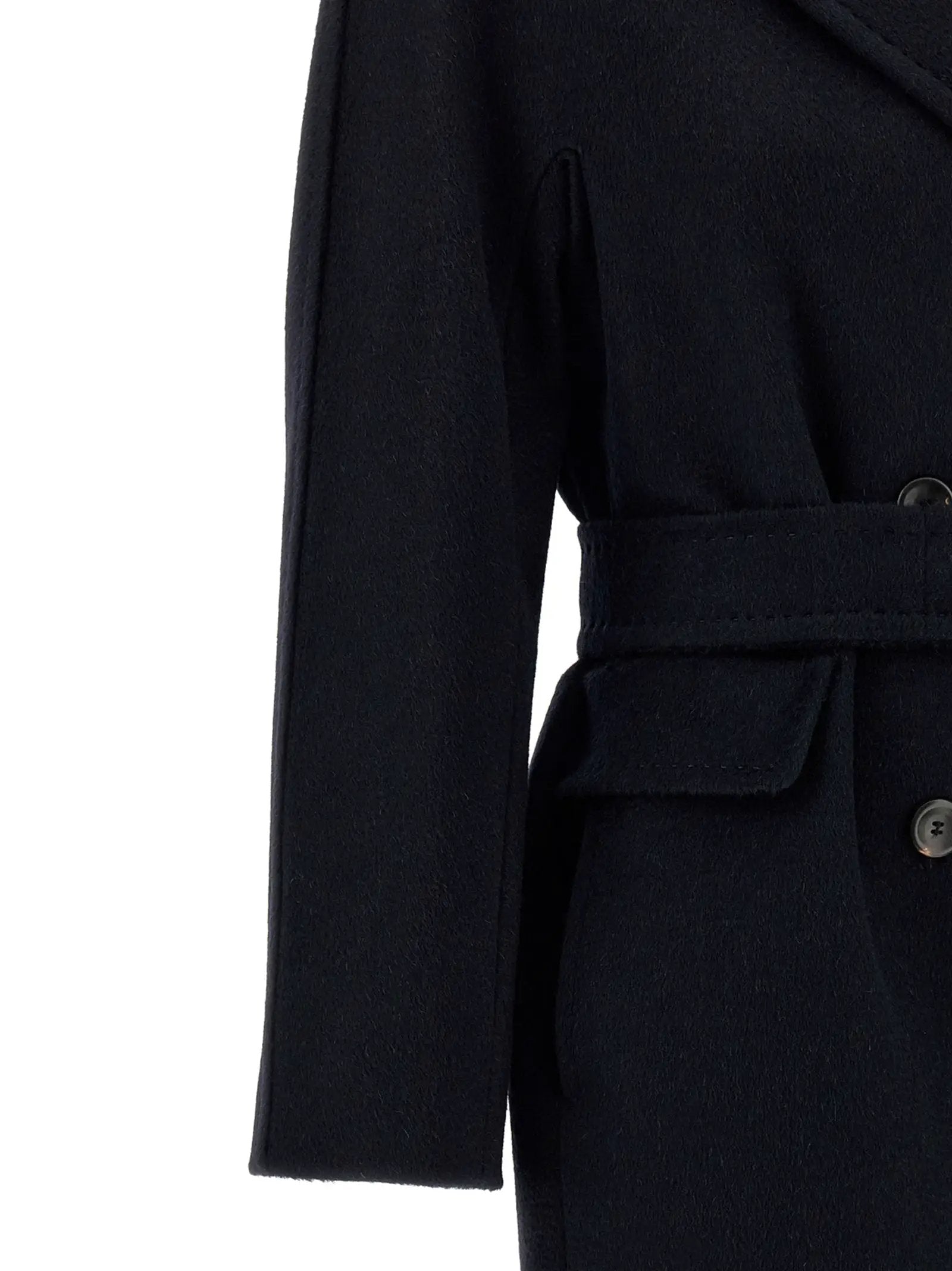 Max Mara Blue Cashmere Coat