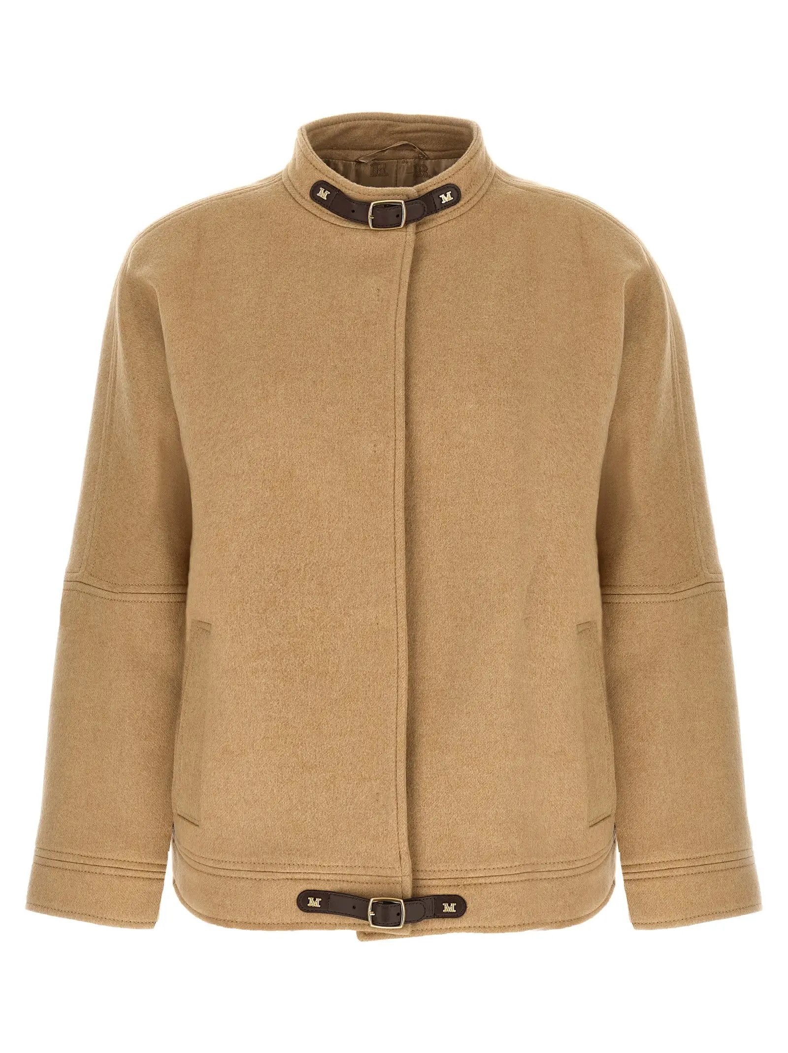 Max Mara Beige Cashmere Bomber