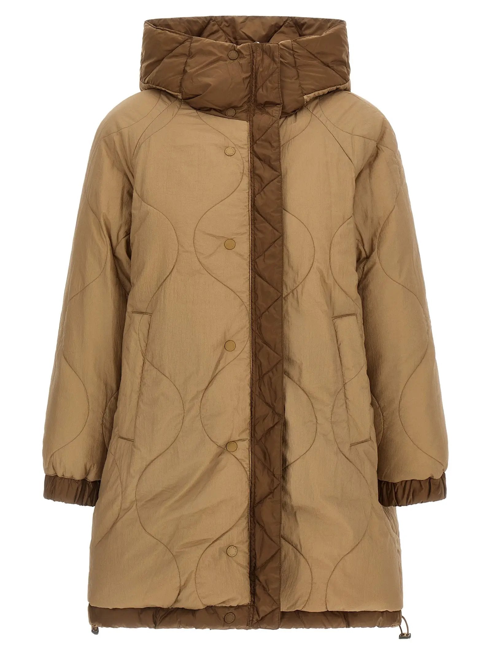 Max Mara Brown Polyester Parka