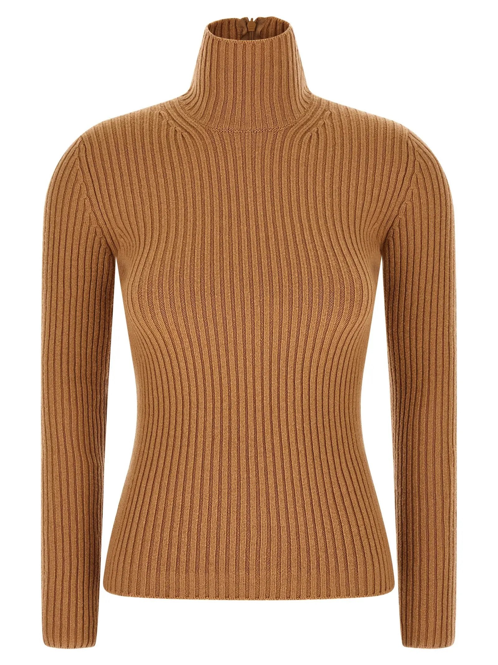 Max Mara Beige Wool Cardigan