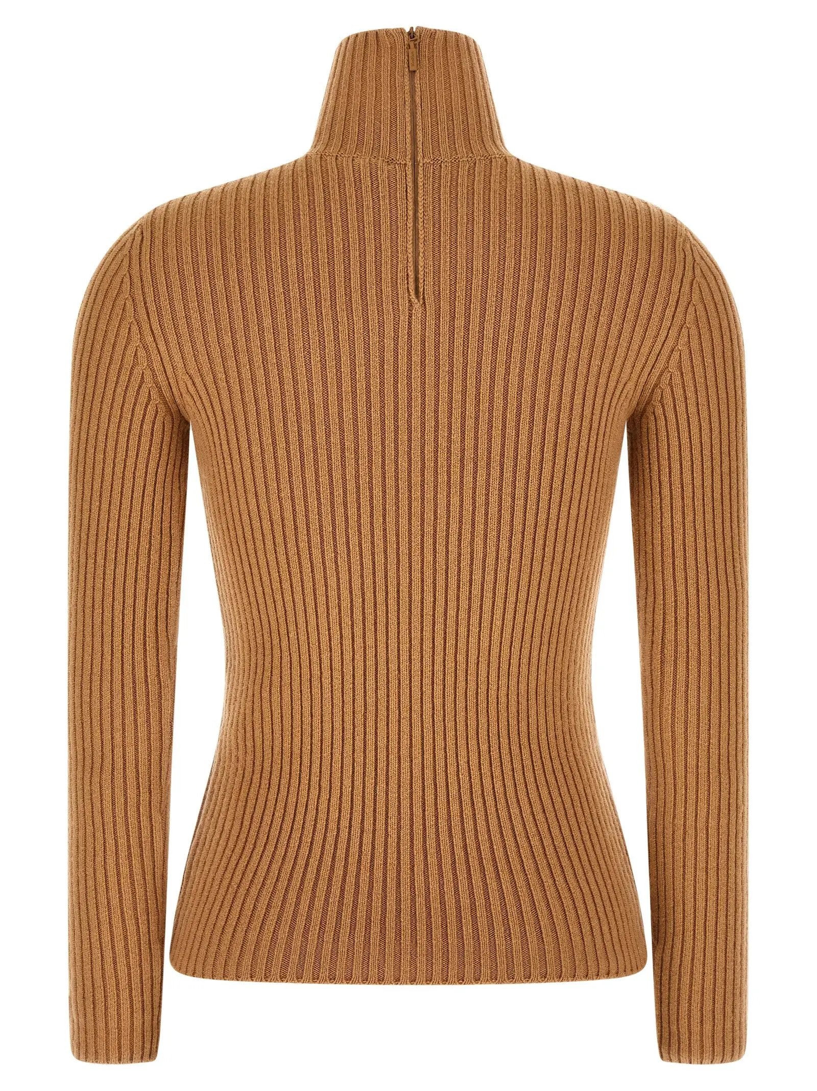 Max Mara Beige Wool Cardigan