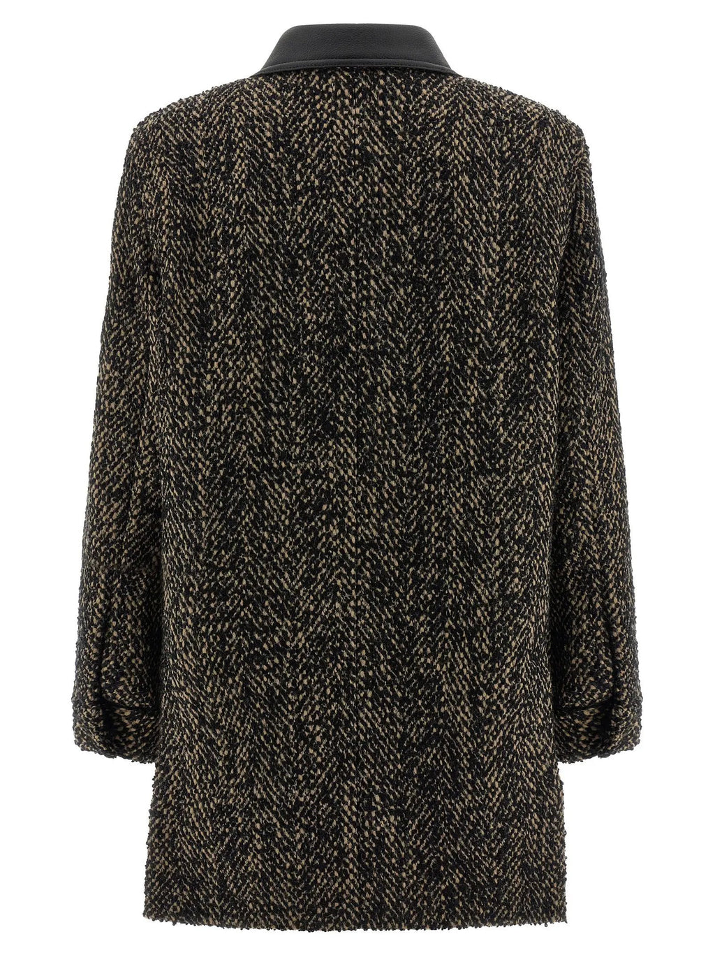 Max Mara Multicolor Virgin Wool Shell Jacket