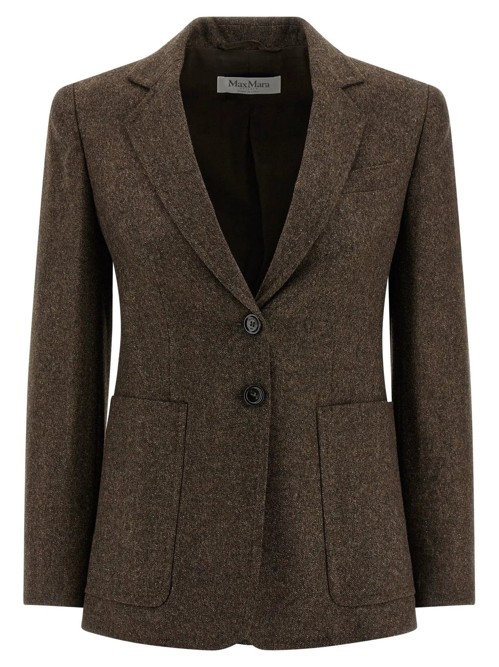 Max Mara Brown Virgin Wool Blazer