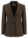 Max Mara Brown Virgin Wool Blazer