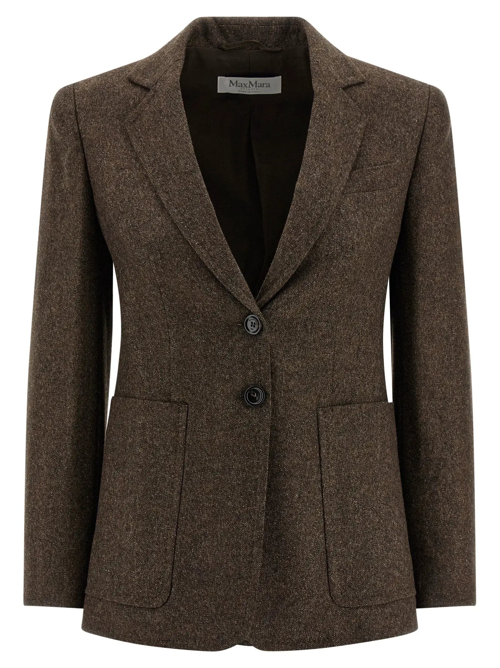 Max Mara Brown Virgin Wool Blazer