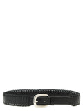 Golden Goose Black Cowhide Regular Belt