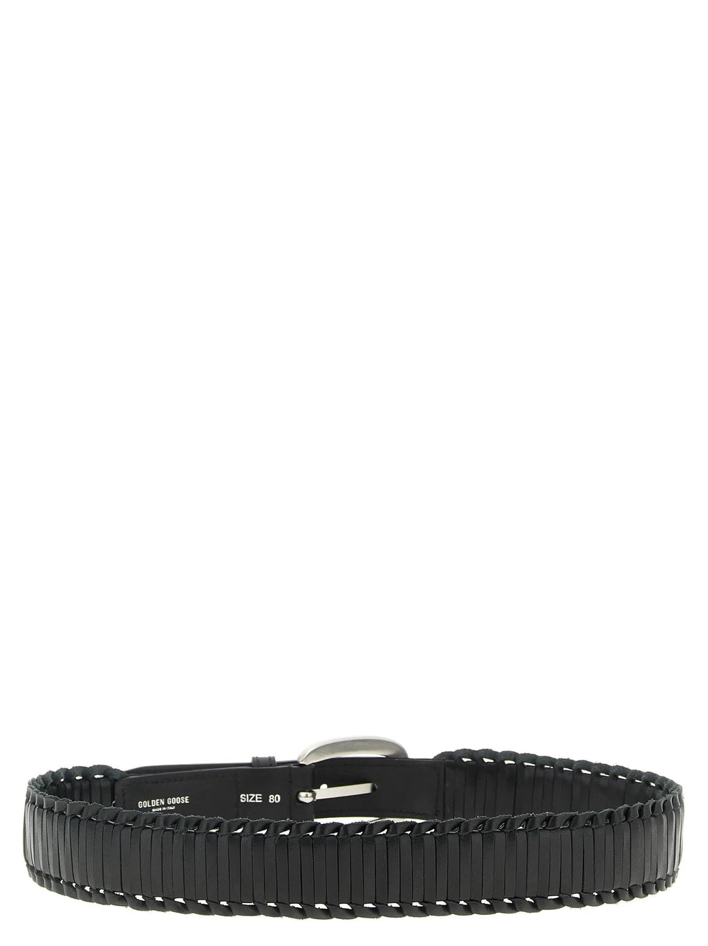 Golden Goose Black Cowhide Regular Belt