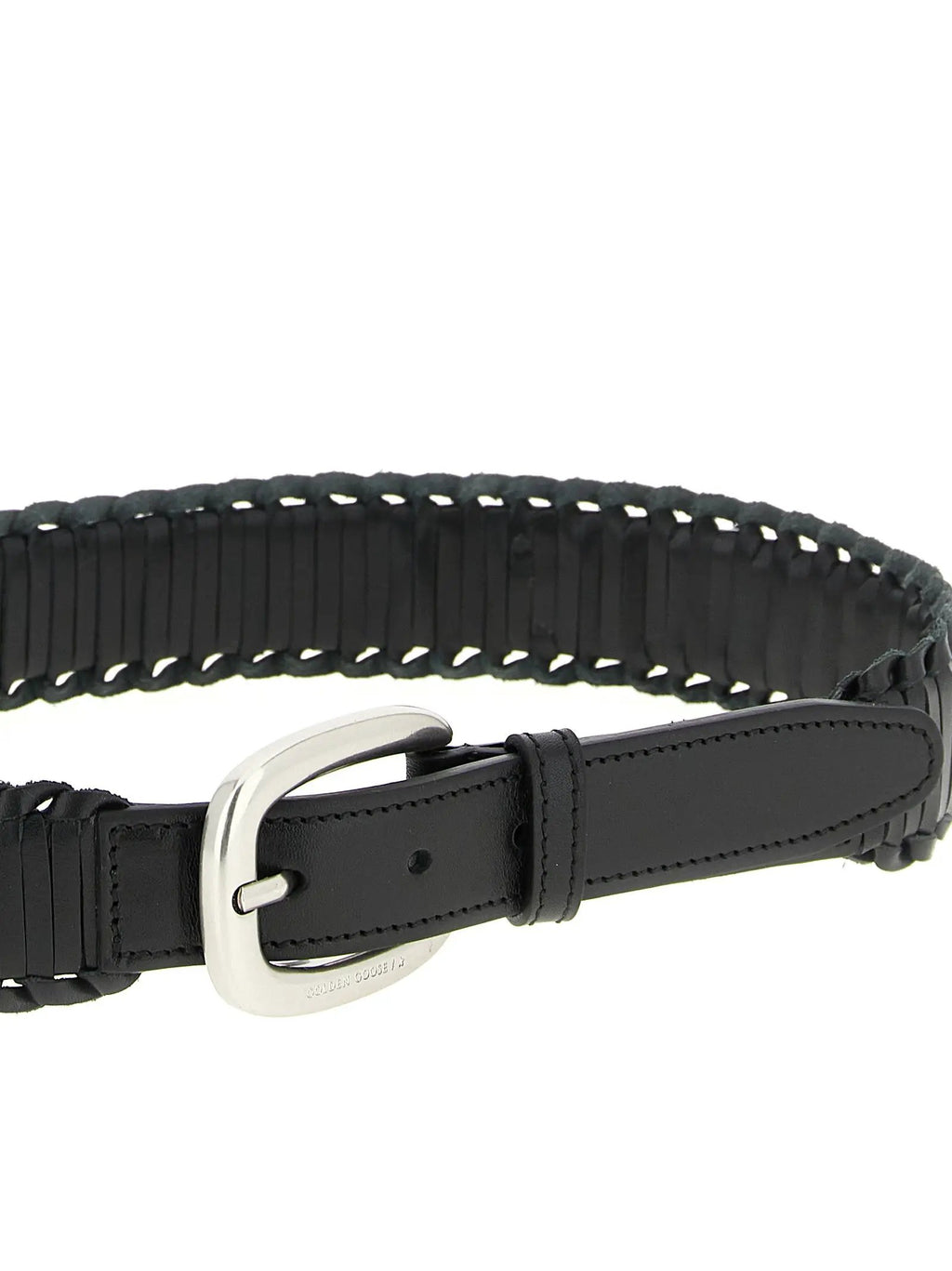 Golden Goose Black Cowhide Regular Belt