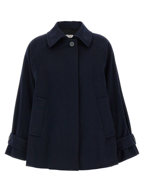 Alberto Biani Alberto Biani Blue Virgin Wool Coat