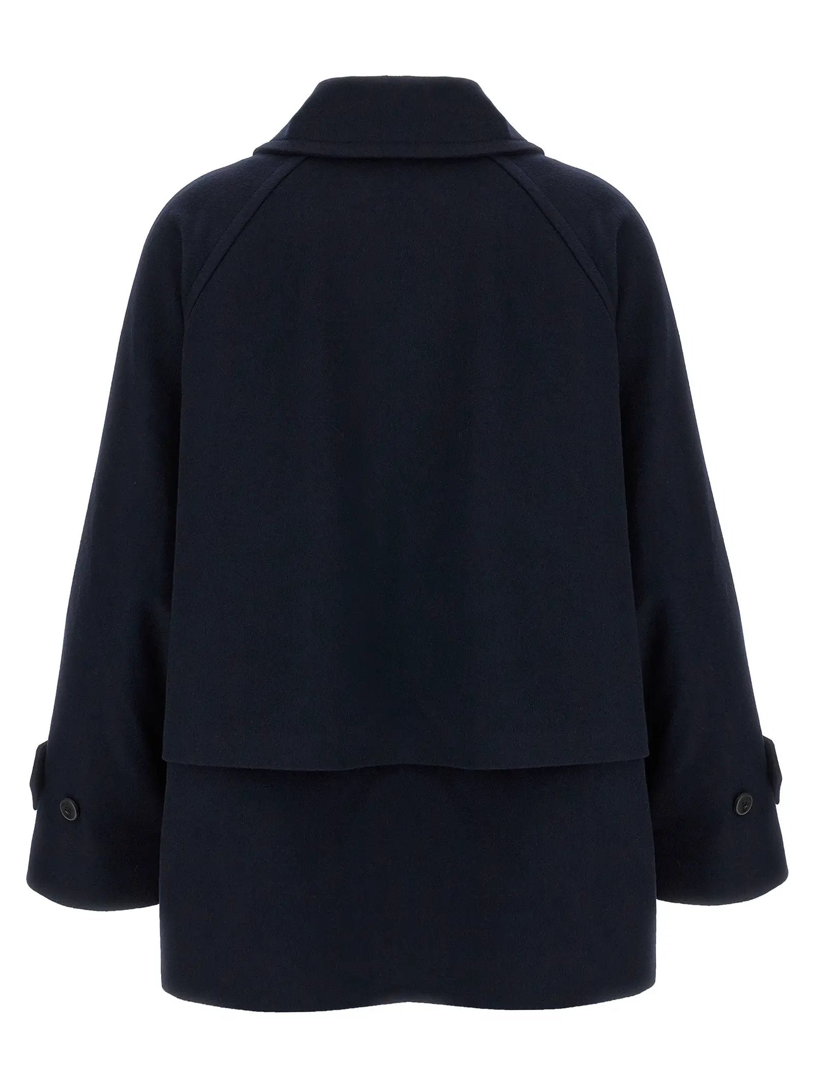 Alberto Biani Alberto Biani Blue Virgin Wool Coat