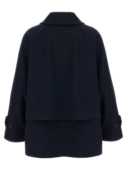 Alberto Biani Alberto Biani Blue Virgin Wool Coat