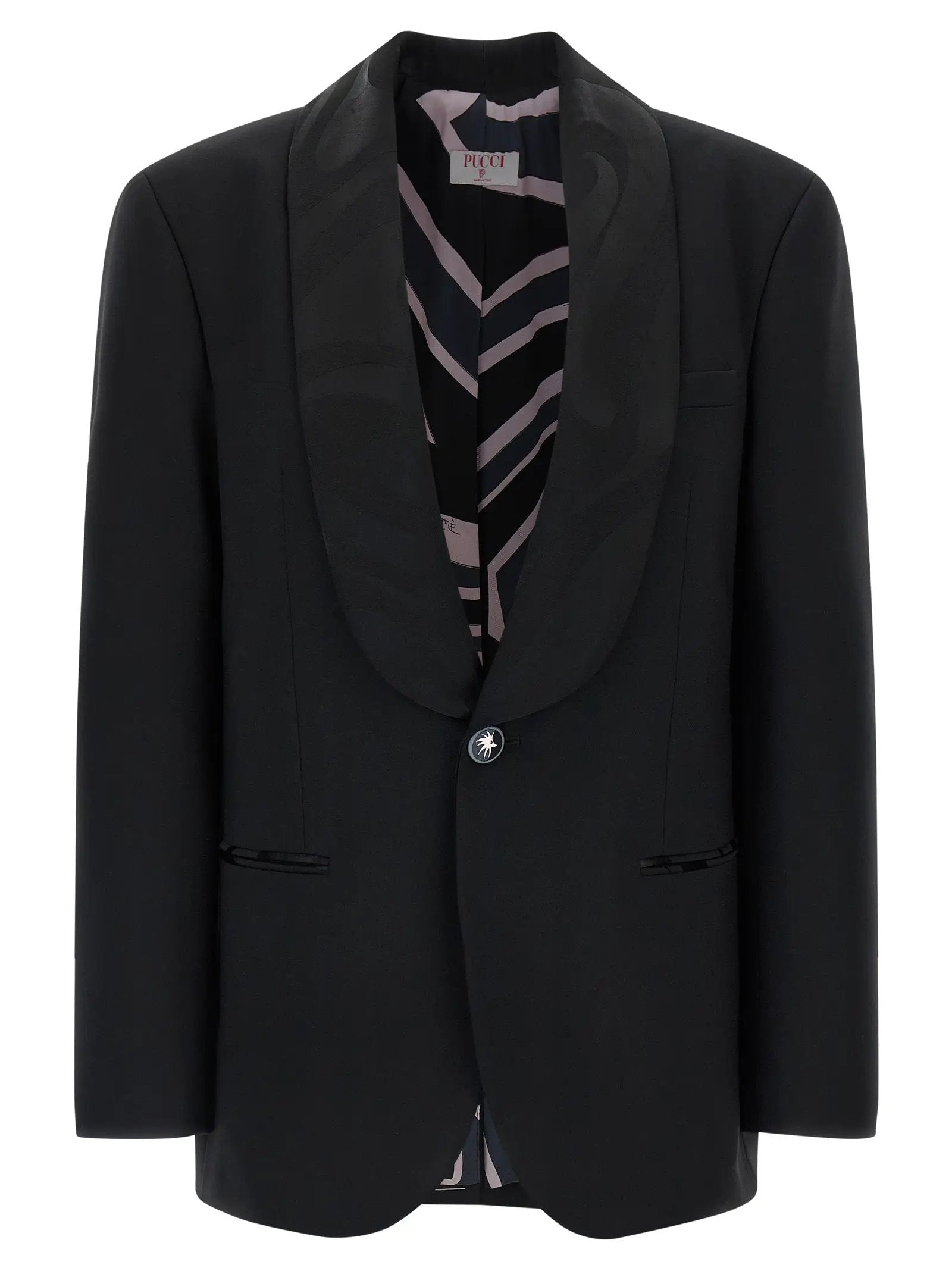 Emilio Pucci Black Virgin Wool Blazer