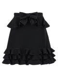 Valentino Garavani Black Virgin Wool Long Skirt