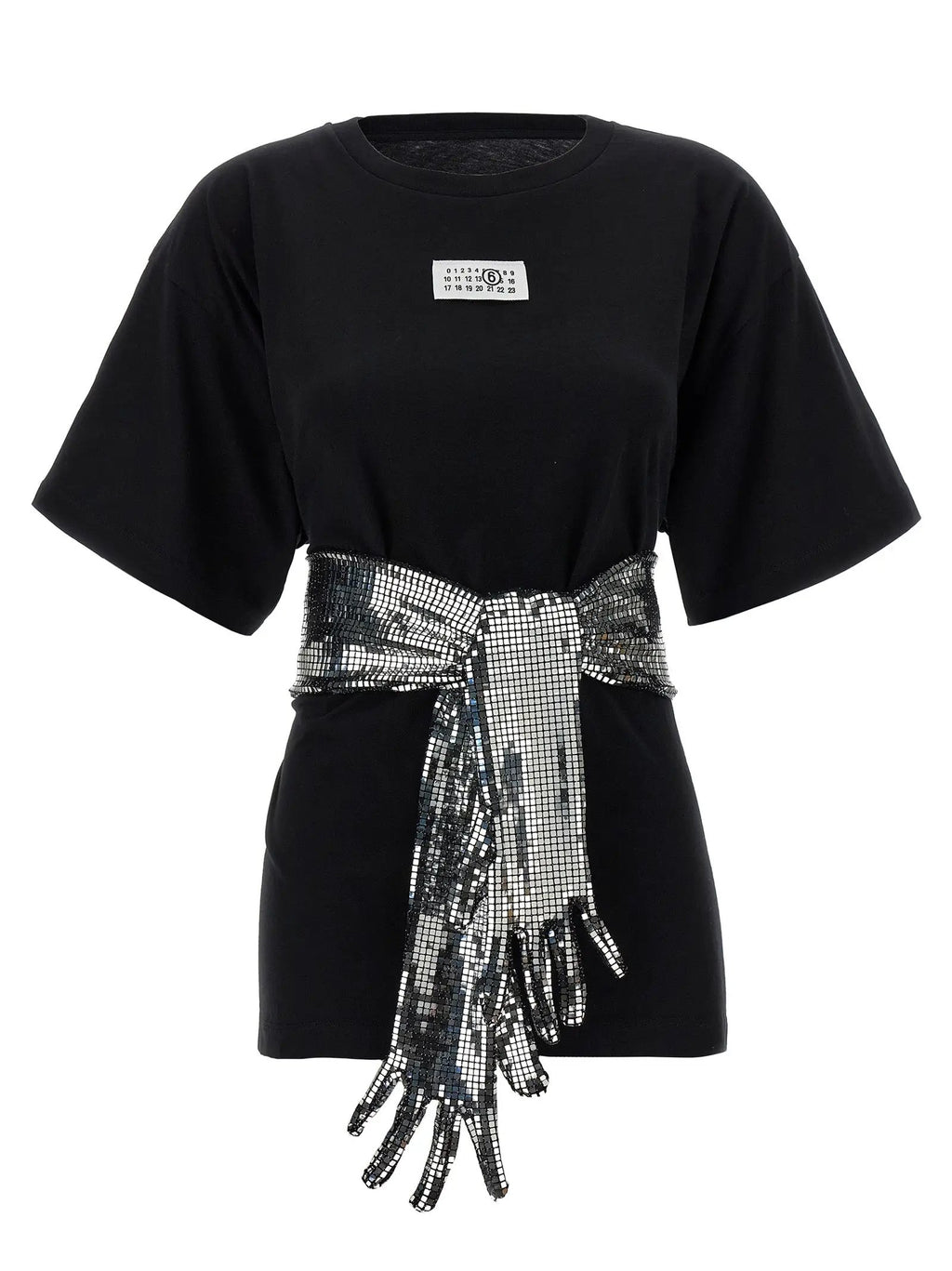 MM6 Maison Margiela Black Cotton T-Shirt