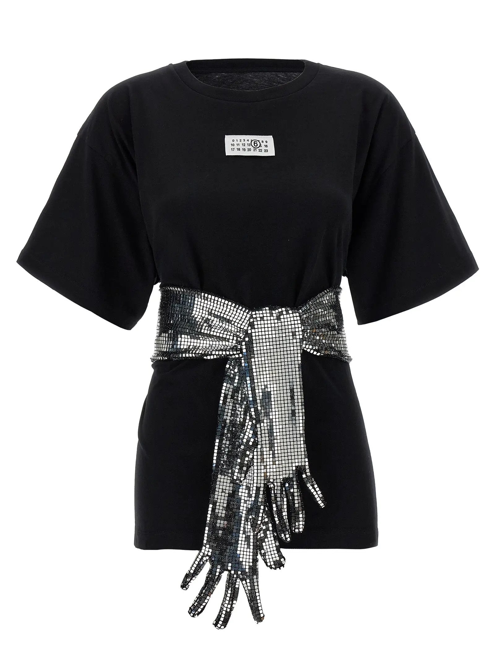 MM6 Maison Margiela Black Cotton T-Shirt