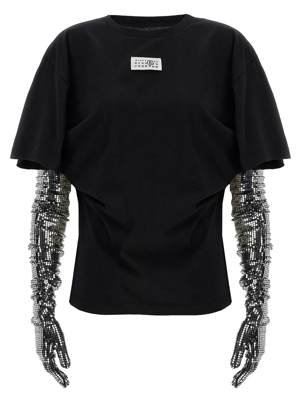 MM6 Maison Margiela Black Cotton T-Shirt