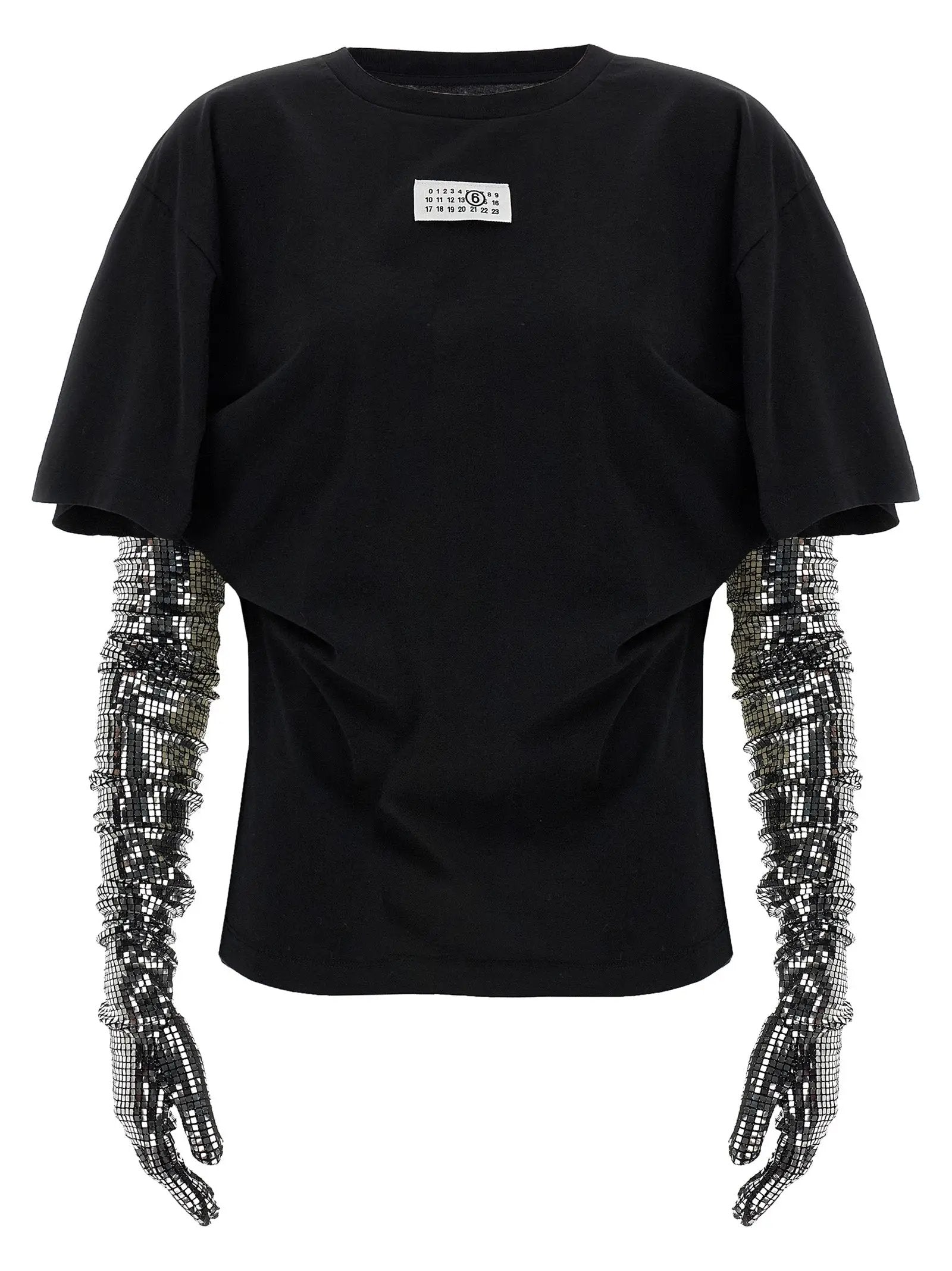 MM6 Maison Margiela Black Cotton T-Shirt