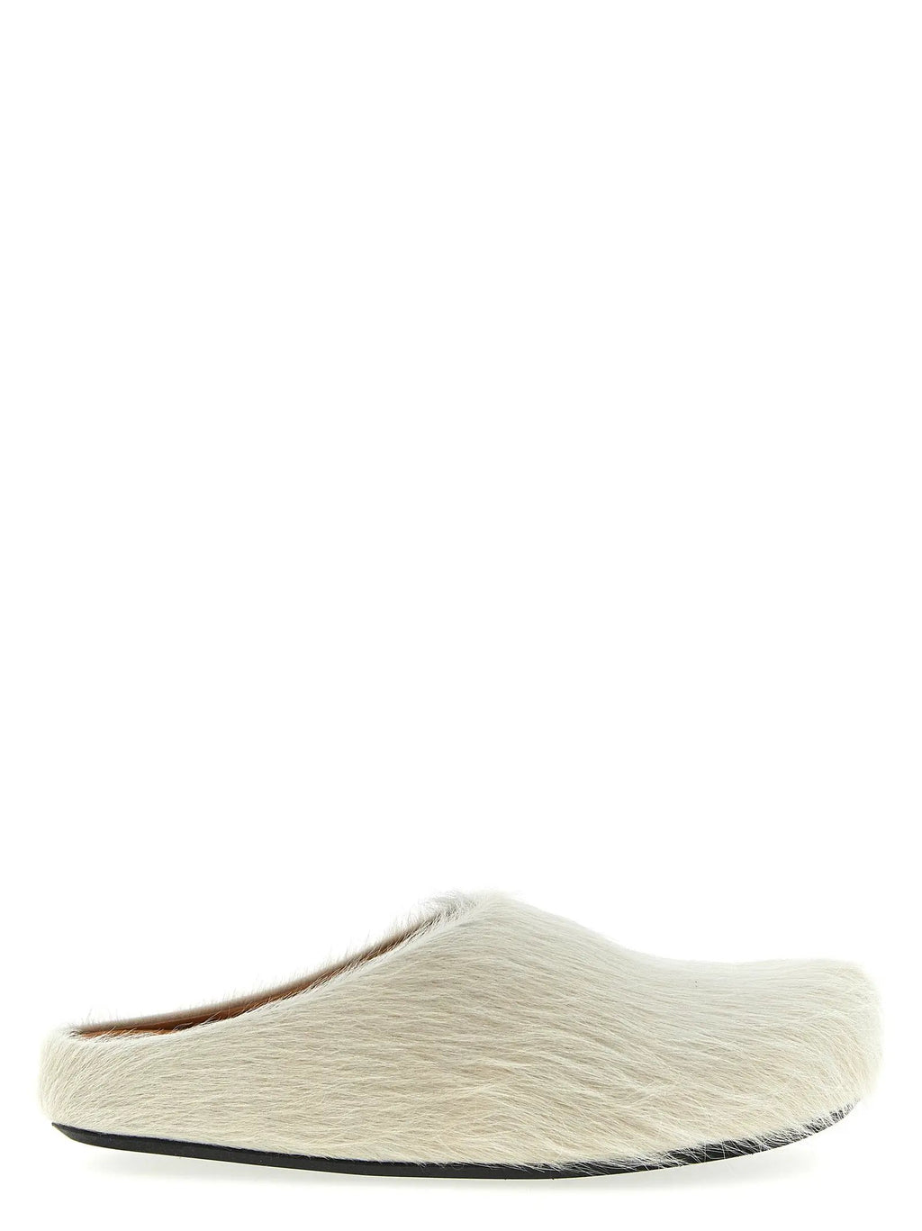 Marni White Calfskin Mules