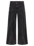 Diesel Black Cotton Jeans Denim