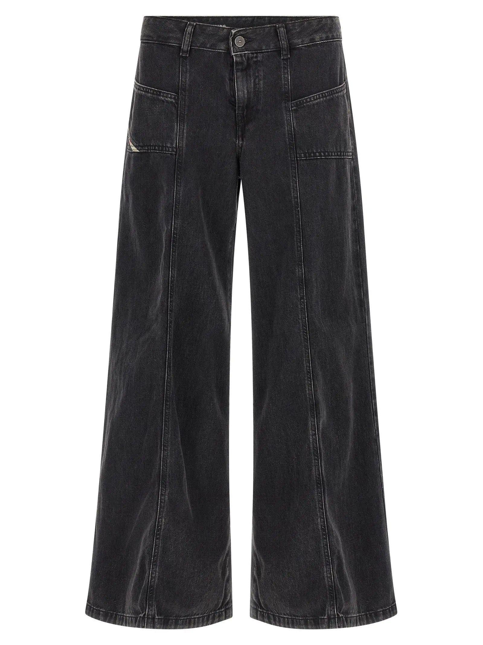 Diesel Black Cotton Jeans Denim