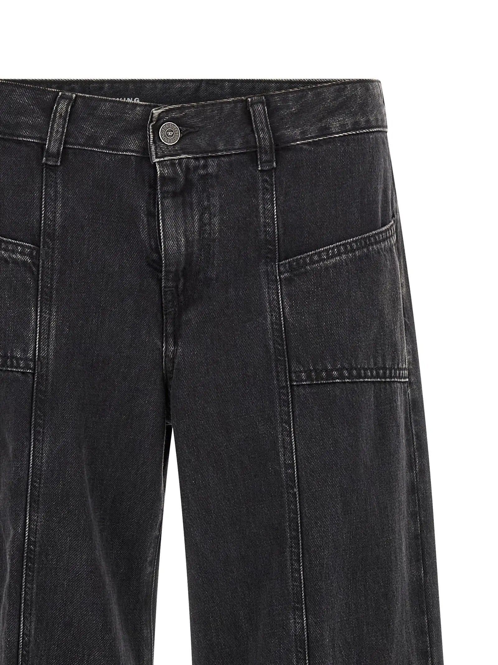 Diesel Black Cotton Jeans Denim