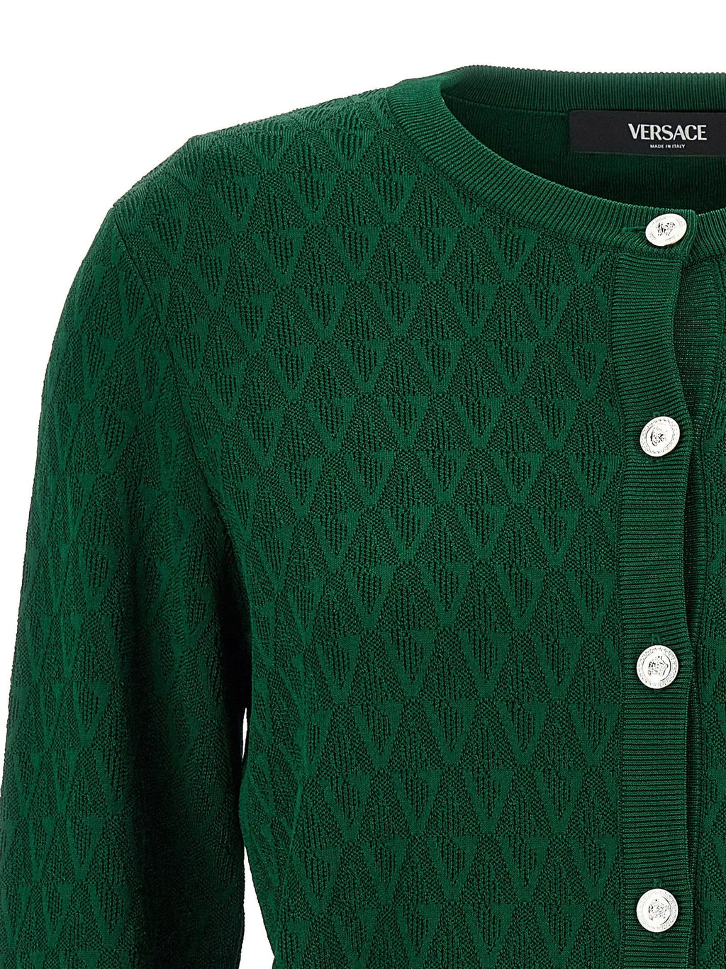 Versace Bicolor Viscose Cardigan