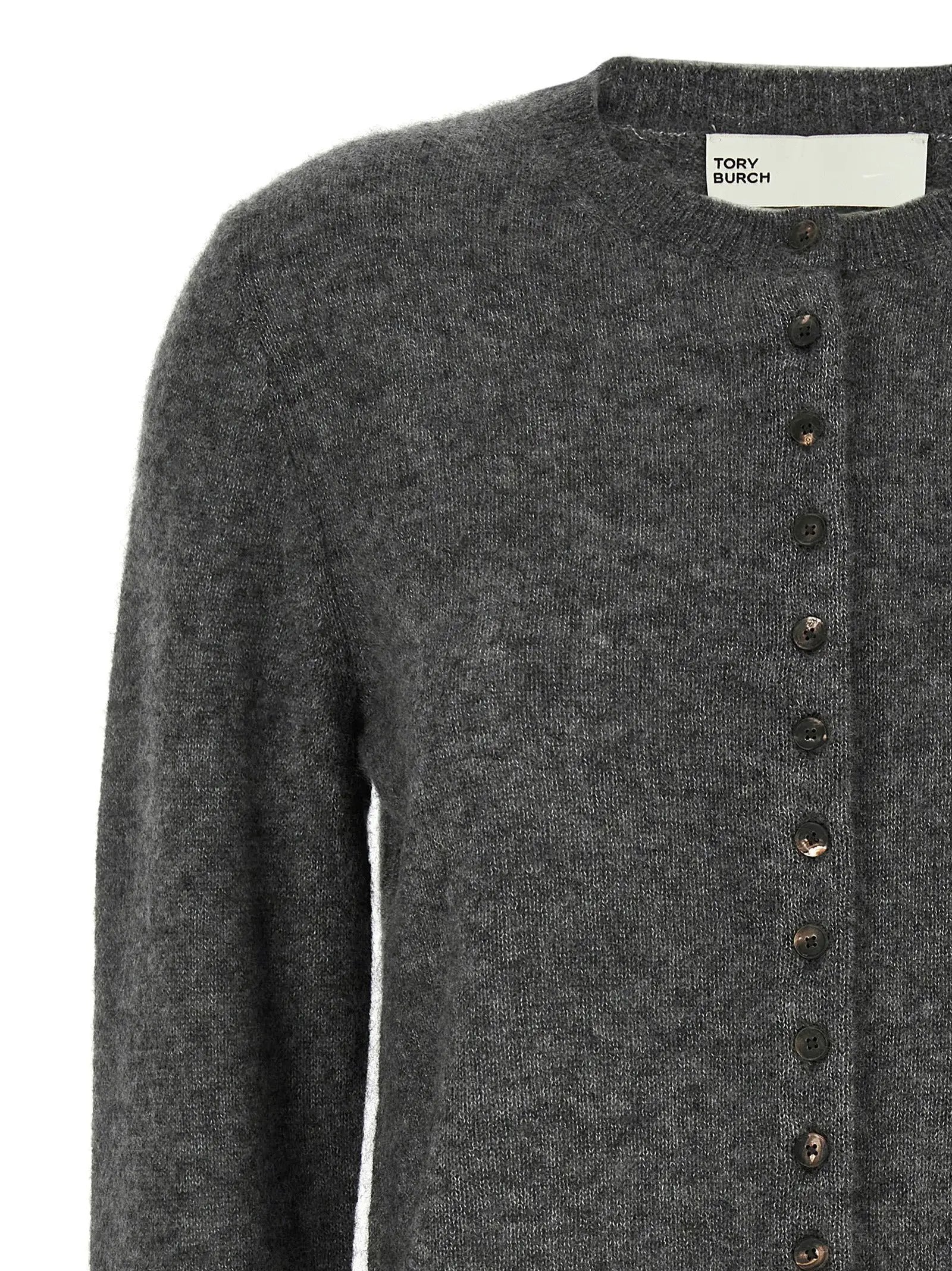 Tory Burch Gray Cashmere Cardigan
