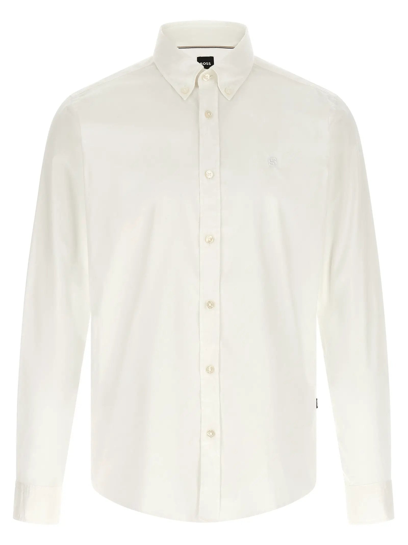 Hugo Boss White Cotton Blouse