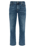 Hugo Boss Blue Cotton Skinny Jeans