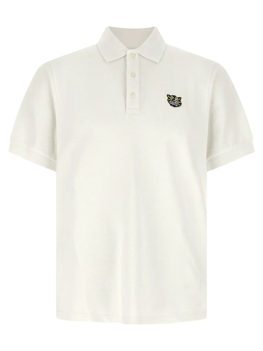 Kenzo White Cotton Polo Shirt