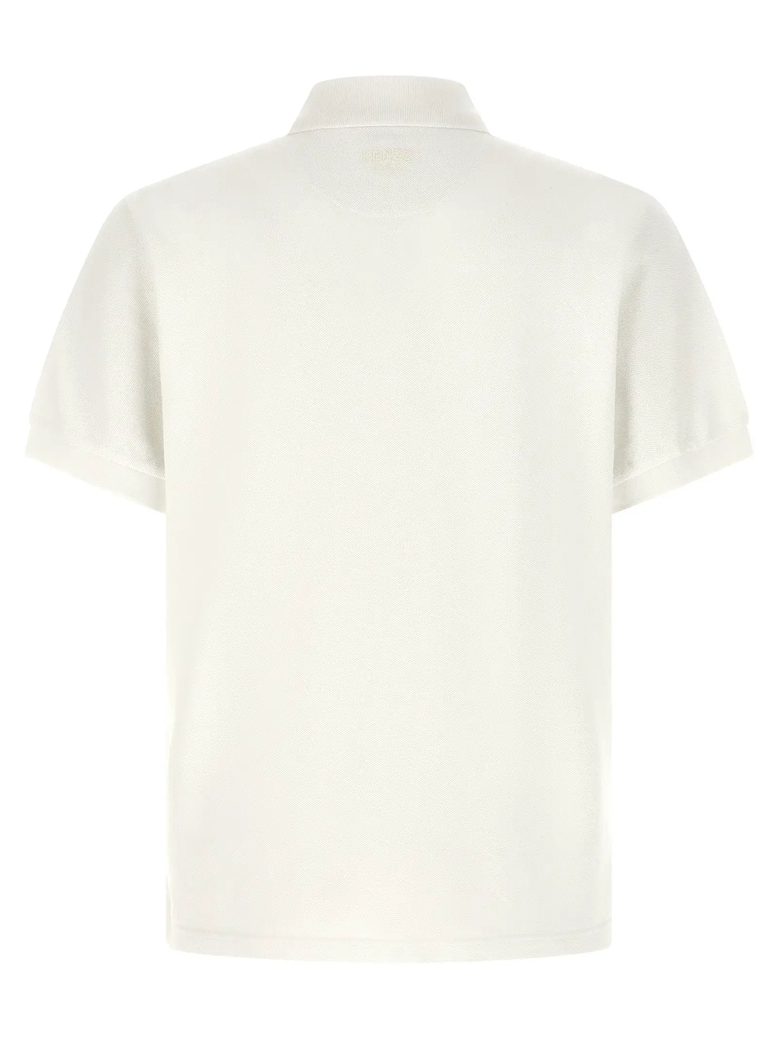 Kenzo White Cotton Polo Shirt