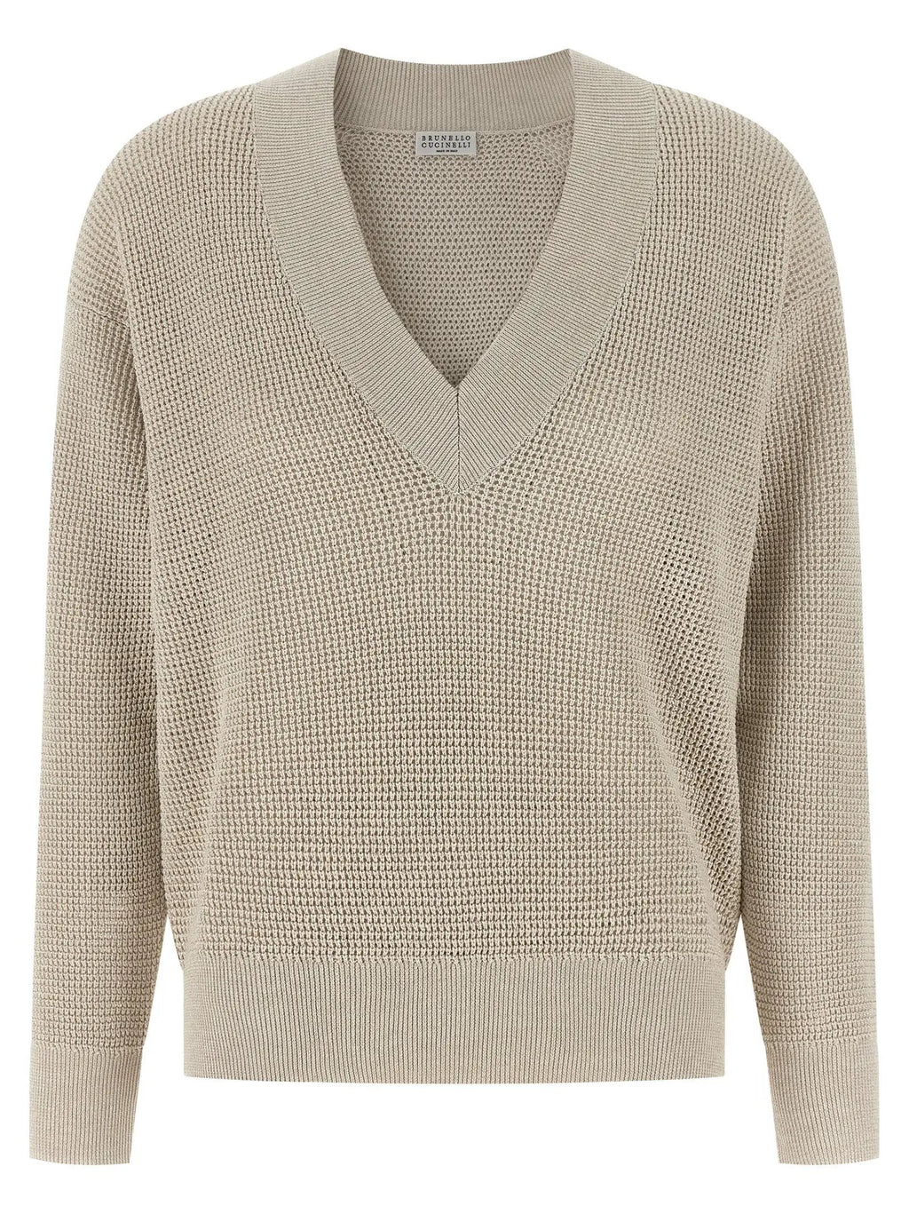 Brunello Cucinelli Cardigan en coton beige