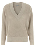 Brunello Cucinelli Cardigan en coton beige