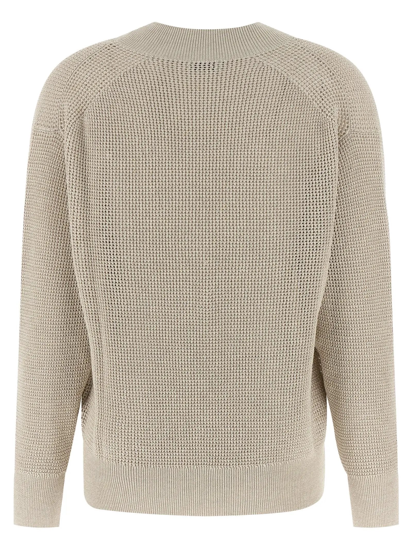 Brunello Cucinelli Cardigan en coton beige