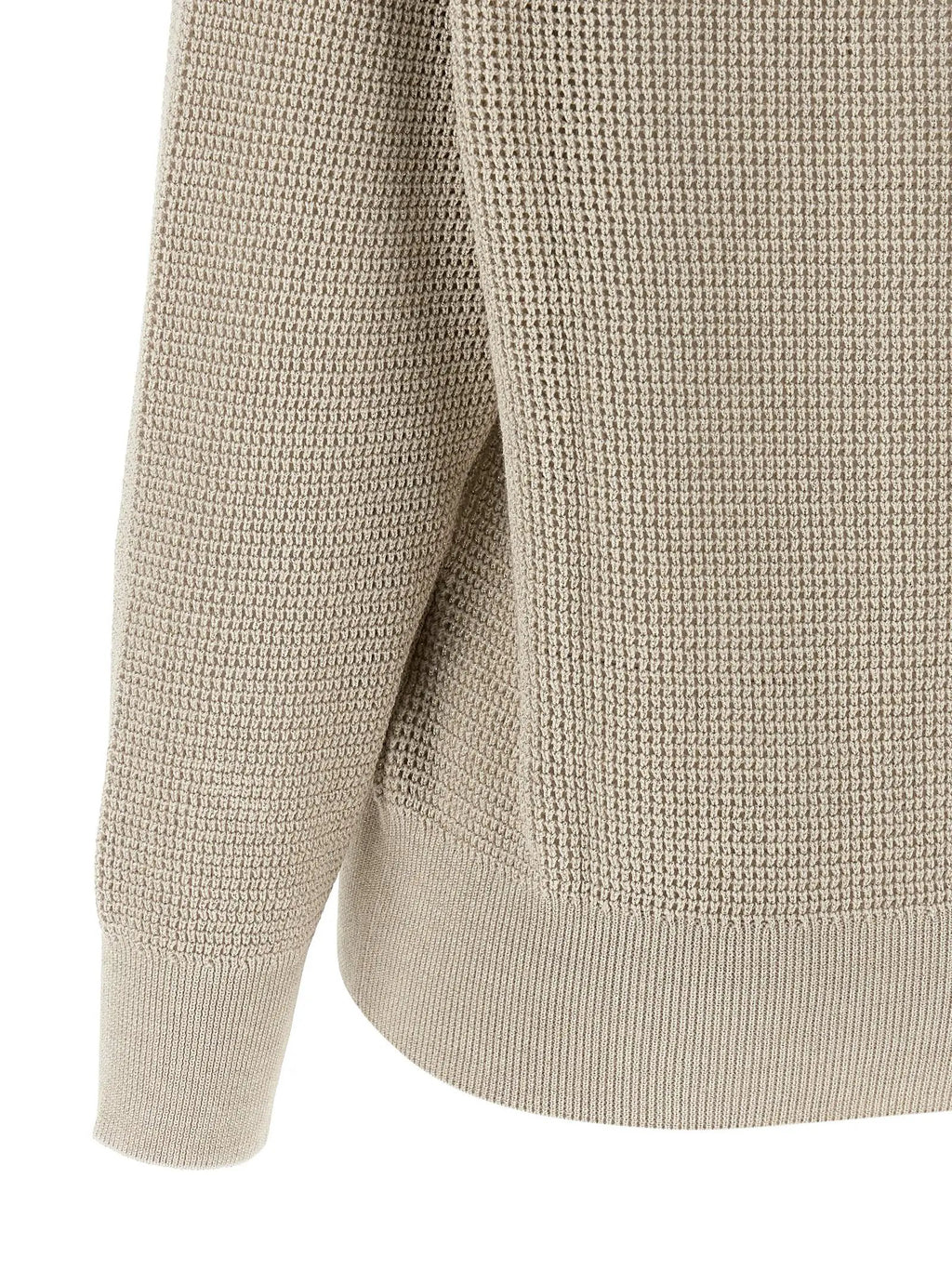 Brunello Cucinelli Cardigan en coton beige