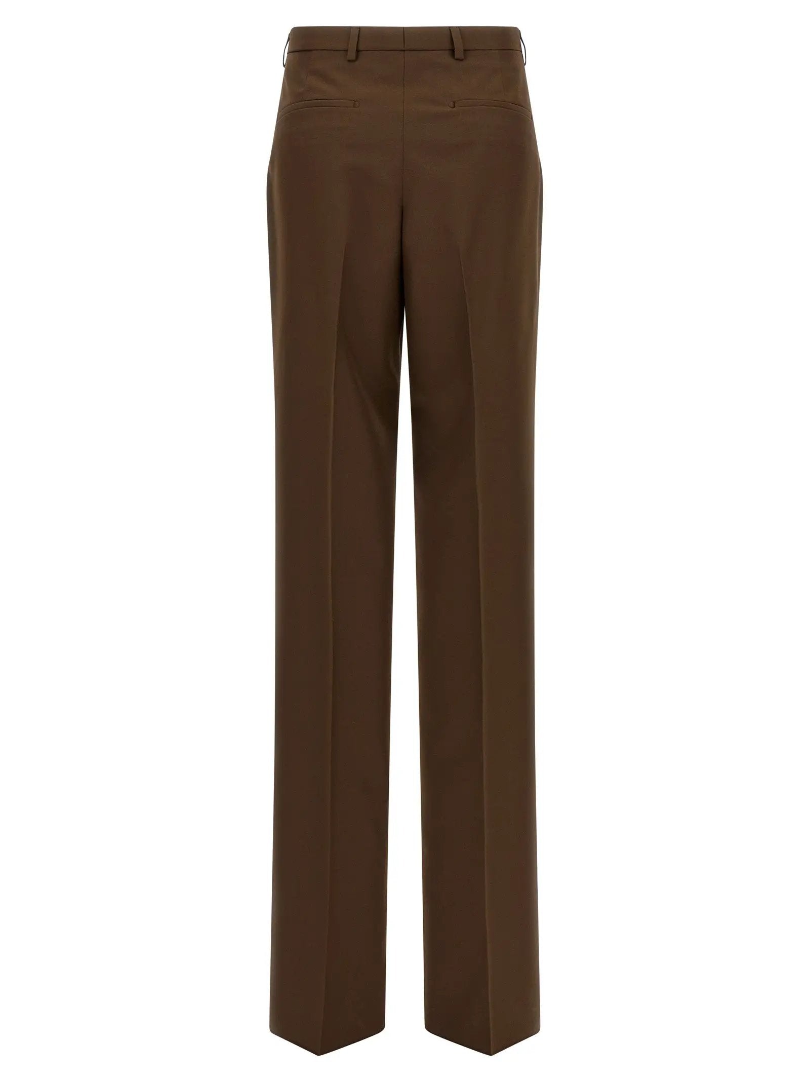 Gucci Brown Polyester Dress Pants