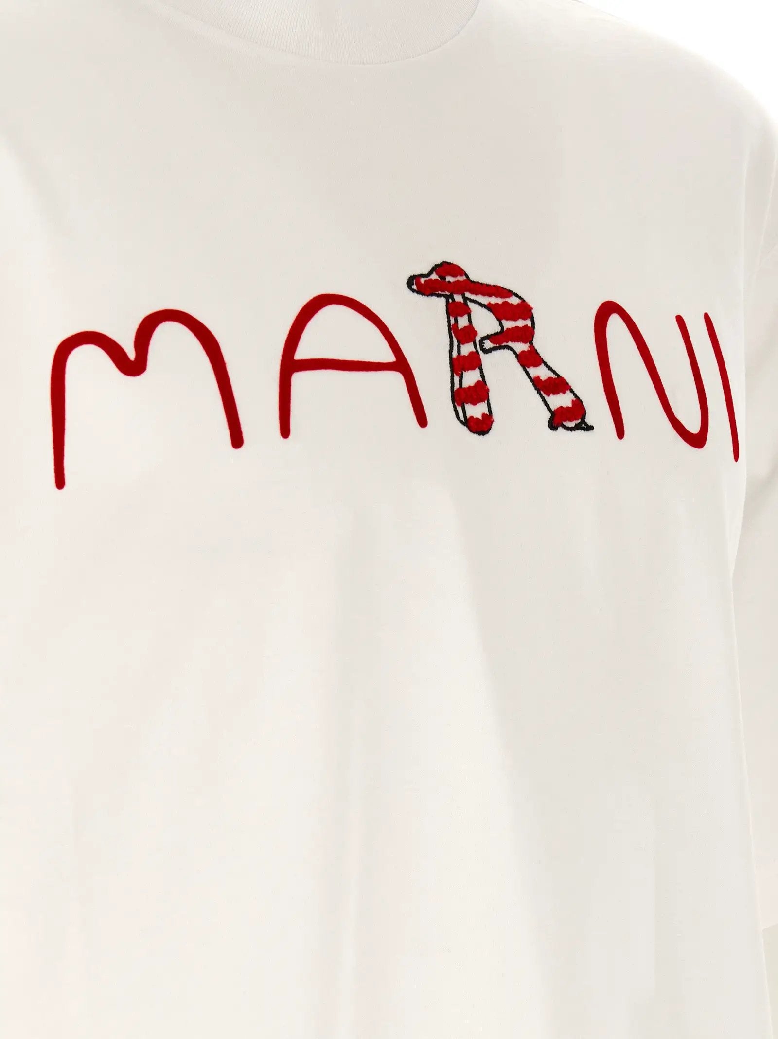 Marni White Cotton T-Shirt