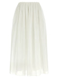 Brunello Cucinelli White Cotton Mini Skirt