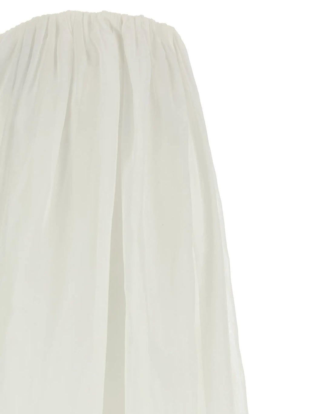 Brunello Cucinelli White Cotton Mini Skirt