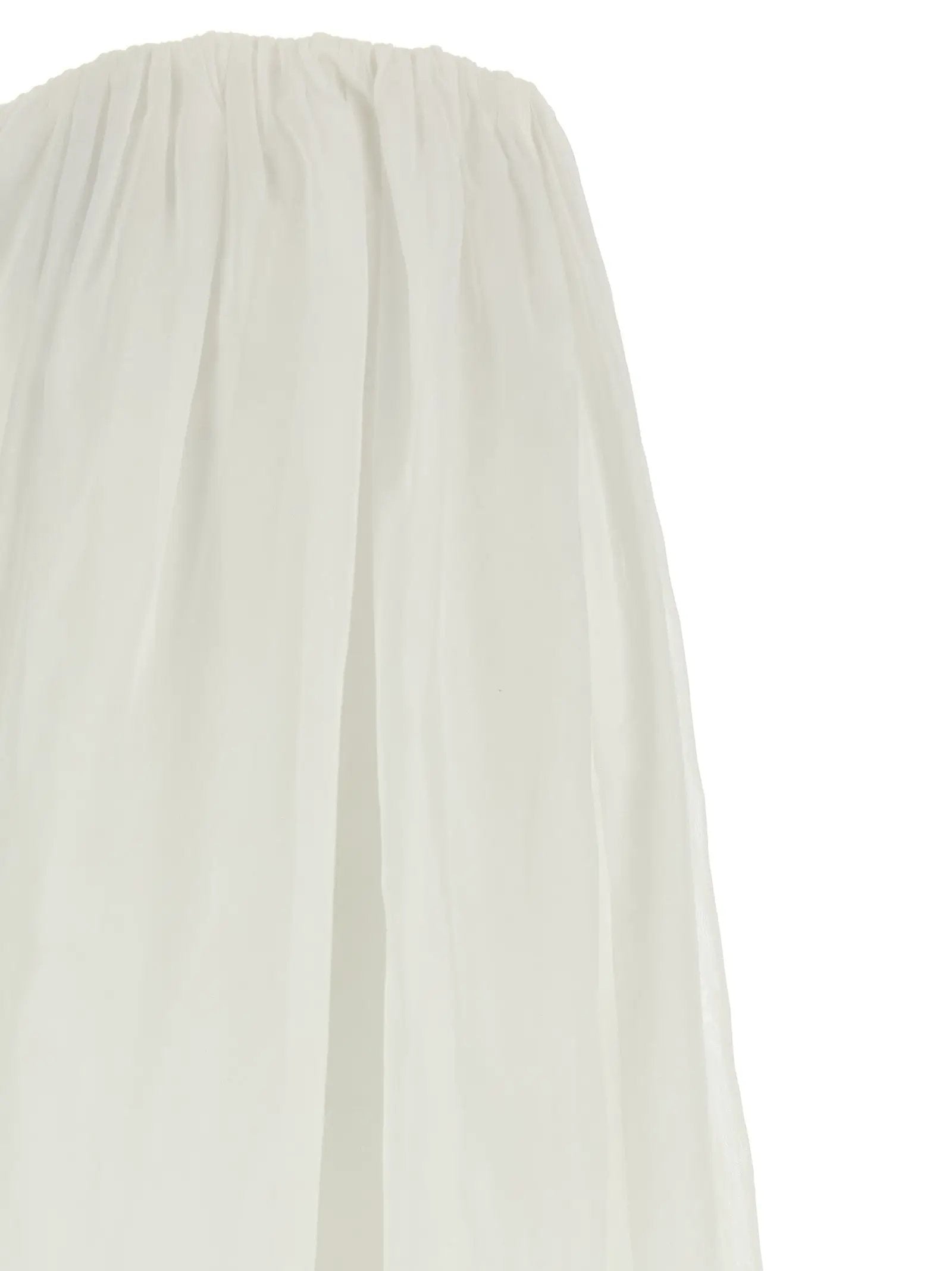 Brunello Cucinelli White Cotton Mini Skirt