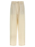 Brunello Cucinelli White Viscose Casual Pants
